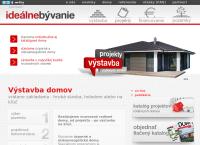 Webová stránka ideálne bývanie s.r.o.