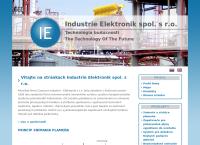 Webová stránka Industrie Elektronik spol. s r.o.