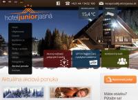 Webová stránka HOTEL JUNIOR JASNÁ Liptovský Mikuláš