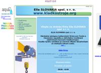 Webová stránka Ella Slovakia, Spol. S R.o.