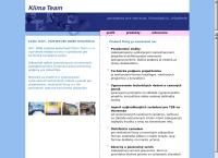 Webová stránka Klima Team S.r.o. Bratislava