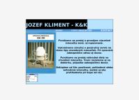 Webová stránka Jozef Kliment - K & K