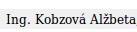 Ing. Alžbeta Kobzová