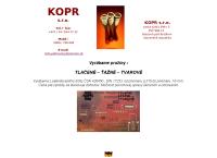 Webová stránka KOPR s.r.o.