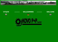 Webová stránka Kovo P+p S.r.o.
