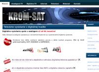 Webová stránka Krom - Sat S.r.o.