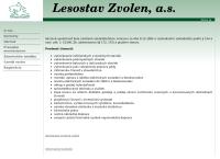 Webová stránka Lesostav Zvolen a.s.