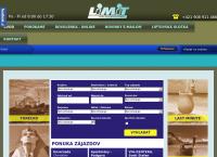 Webová stránka LiMiT Cestovná agentúra