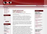 Webová stránka LNY COMPANY s. r. o.