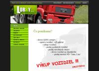 Webová stránka Lorry s.r.o.