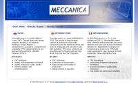 Webová stránka Meccanica, s. r. o.