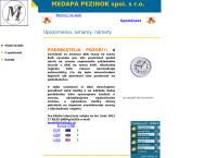Webová stránka Medapa Pezinok spol. s r.o.