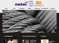 Webová stránka Metas S.r.o.