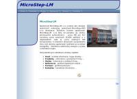 Webová stránka Microstep - Lm S.r.o.