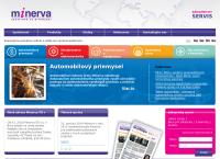 Webová stránka Minerva Slovensko a.s.