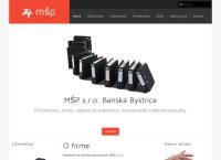 Webová stránka Mšp S.r.o.