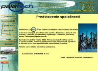 Webová stránka PALATECH S.R.O. Žilina