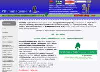 Webová stránka PB management