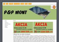 Webová stránka P & P Mont S.r.o.