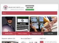 Webová stránka Profi Security s.r.o.
