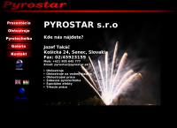 Webová stránka Pyrostar S.r.o