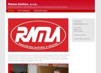Webová stránka Rama Košice s.r.o.