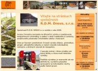 Webová stránka R.d.m. Drevo, S.r.o.