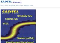 Webová stránka SADTEL Slovakia a.s.
