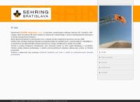 Webová stránka Sehring Bratislava, S.r.o.