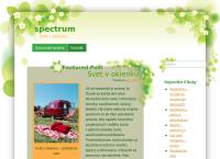 Webová stránka SPECTRUM a.s.