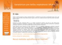 Webová stránka Sanatórium pre liečbu neplodnosti - SPLN s.r.o.