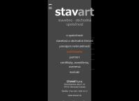 Webová stránka STAVART s.r.o.