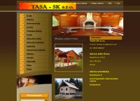 Webová stránka Tasa-Sk S.r.o.