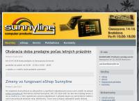 Webová stránka Sunnyline Computer Products S.r.o.