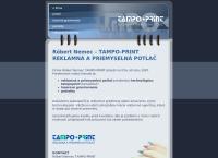 Webová stránka Tampo print Róbert Nemec