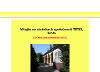 Webová stránka Tetis S.r.o.