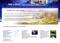 Webová stránka Trade&consult S.r.o.