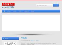 Webová stránka Unikov, S.r.o. Levoča
