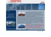 Webová stránka Unistav Prievidza a.s.