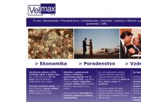 Webová stránka Velmax S.r.o.