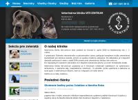 Webová stránka Veterinárna klinika Nitra