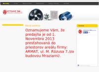 Webová stránka VETRANIE DM s.r.o.