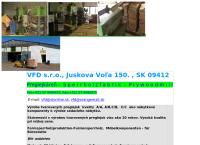 Webová stránka Vfd S.r.o.,