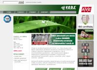 Webová stránka V.o.d.s., A.s. Košice