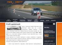 Webová stránka Vuis Cesty Spol. S R.o.