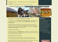 Webová stránka Woodwork