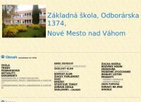 Webová stránka Základná škola Nové Mesto nad Váhom
