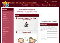 Webová stránka Základná škola Lutiše s Materskou školou Lutiše