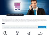 Webová stránka Abax - Bratislava, A.s. Bratislava