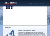 Webová stránka All-Trans S.r.o.
